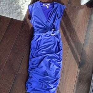 Halston Heritage cocktail dress with ruched sides